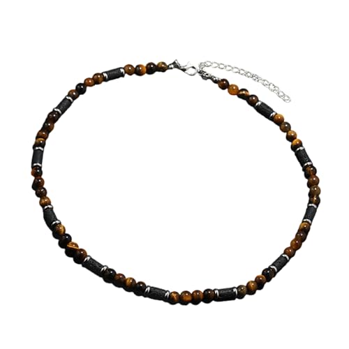 Tmboryuu Handgefertigte Perlen Halskette Naturstein Halskette Mode Neckschmuck Frau Für Mode Enthusiasten Handgefertigter Schmuck Vorhanden von Tmboryuu