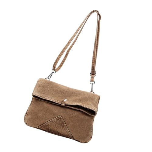 Tmboryuu Japanisch Inspirierte Gewaschene Jeans Tasche Mit Mehreren Taschen Praktische Leichte Lässige Schulter Für Tägliche Verwendung Lässig Unisex Jeans von Tmboryuu