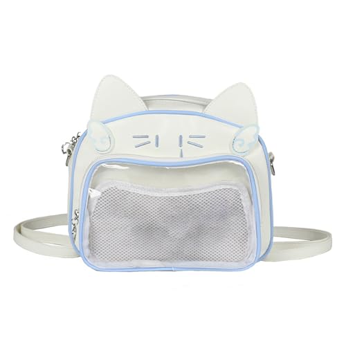 Tmboryuu Japanische Anime Katzen Itabag PU Rucksack Für Frauen Und Teenie Mädchen Pin Displa von Tmboryuu