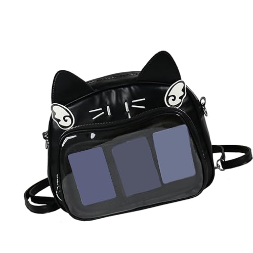 Tmboryuu Japanische Anime Katzen Itabag PU Rucksack Für Frauen Und Teenie Mädchen Pin Displa von Tmboryuu