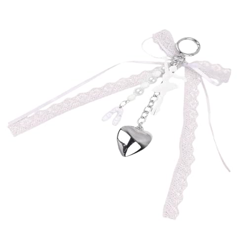 Tmboryuu Kreative Tasche Charm Ballet Girl Keychain Handtasche Anhänger Ornamente Spitze Bögen Keyrings Mode Herzschlüsselinhaber Auto Schlüsselkette Bögen Keychain Ballet Girl Keyring Anhänger von Tmboryuu