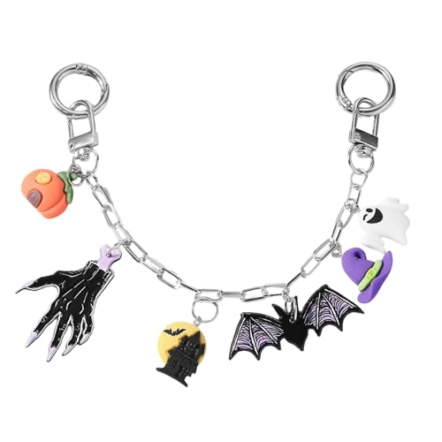 Tmboryuu Kürbisbeutel Charme Schlüsselbund Für Frauen Ästhetische Geldbörse Rucksack Halloween Car Schlüsselringzubehör Kürbisschädel Schlüsselbeutel von Tmboryuu