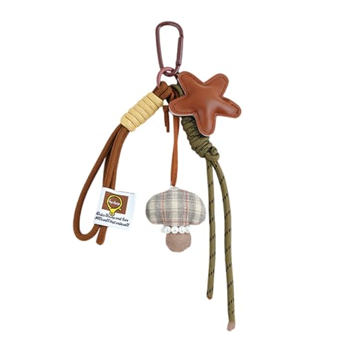 Tmboryuu Leichter Sternbeutel Charme Stilvoll Geflochtener Seil Keychain Metall Mode Keyring Alltag Verwenden Sie Multifunktional Bag Accessoire Keychain von Tmboryuu