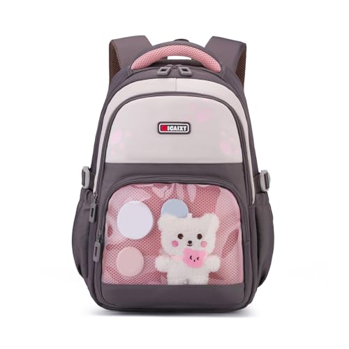 Tmboryuu Mädchen Transparente Rucksack Oxford Fabric School Tasche Mit Bequemen Schultergurten Für Teenager Bücher Und Schreibwarenleichter Wirbelsäulenschutz Rucksack von Tmboryuu