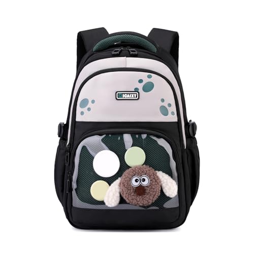 Tmboryuu Mädchen Transparente Rucksack Oxford Fabric School Tasche Mit Bequemen Schultergurten Für Teenager Bücher Und Schreibwarenleichter Wirbelsäulenschutz Rucksack von Tmboryuu