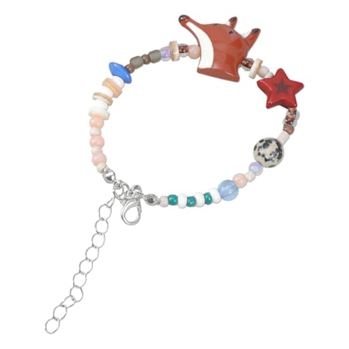Tmboryuu Mode Foxes Armband Kreatives Perlenarmband Buntes Füchse Armband Geeignet Um Verschiedenen Outfits Charme Zu Verleihen von Tmboryuu