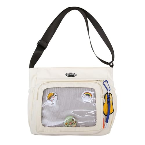 Tmboryuu Mode Ita Bag Crossbody Niedliche Pin Display Messenger Schulter Ideal Für Reiseschule Und Arbeit Crossbody Handtaschen von Tmboryuu