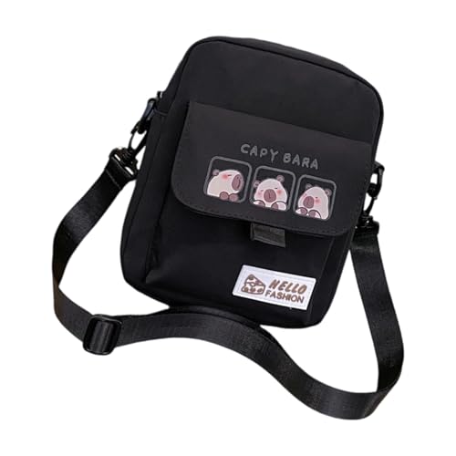 Tmboryuu Mode Tierische Charakter Umhängetasche Weiche Polyester Kinder Crossbody Taschen Reisezahntasche Für Den Täglichen Gebrauch Polyester Capybara Tasche von Tmboryuu