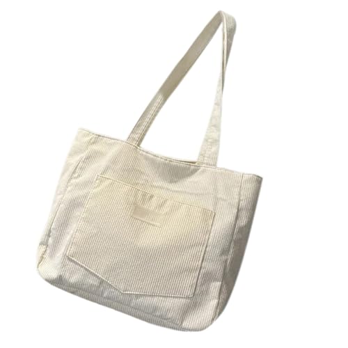 Tmboryuu Mode Weibliche Cord Tasche Mit Moderner Und Eleganter Schulter Großer Kapazität Handtasche Für Einkaufsgeschäfte Und Reise Trendy Feste Farbe von Tmboryuu