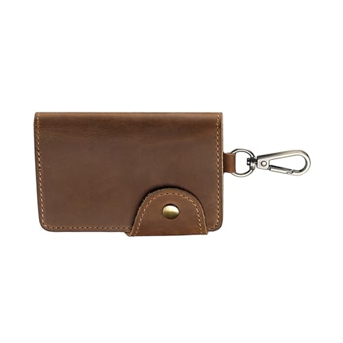Tmboryuu Moderne Retro PU Keychain Wallet Für Geschäftsreisende Reisefreundliche Kartenhalter Taille Anhang Accessoire Business Organizer Mit Kartensteckplatz von Tmboryuu