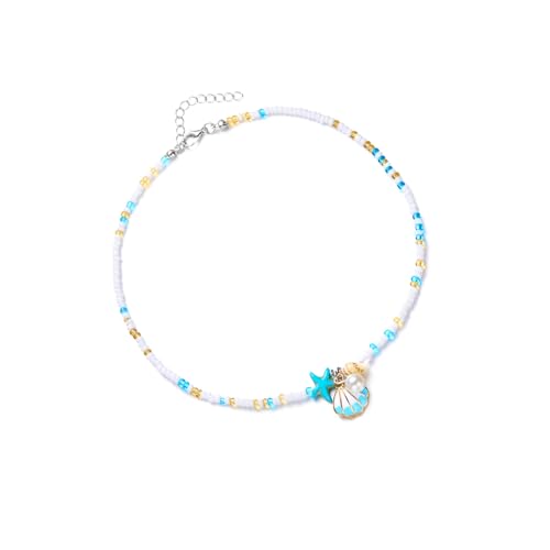 Tmboryuu Multifauntal Shell Anhänger Halskette Perlen Halskette Mode Schlüsselbeinkette Geeignet Für Verschiedene Anlässe Strand Geeignet von Tmboryuu