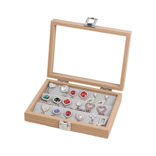 Tmboryuu Schmuckstasprotokoll Für Frauen Holz Halskette Ringe Organisation Hülle Mit Staubdichtem Deckel Für Mode Enthusiasten Schmuckbehälter von Tmboryuu