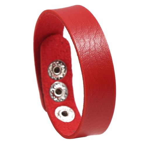 Tmboryuu Schwarzes PU Lederarmband Verstellbares Design Für Männer Und Frauen Vielseitiger Täglicher Kleidung Schmuckgeschenk Komfort Fit Leder Armband Ankleidung von Tmboryuu