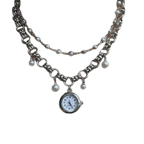 Tmboryuu Stilvolle Bewegliche Quasten Design Imitation Perlen Halskette Leichtgewichtige Legierungsschmuck Perfekt Für Outfit Accessoires Frauen Modeschmuck von Tmboryuu