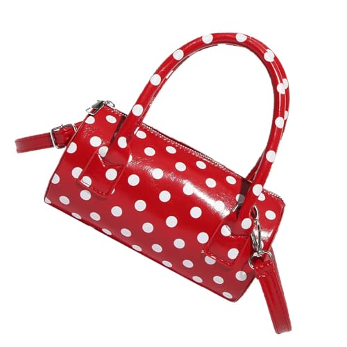 Tmboryuu Stilvolle Runde Form Umhängetasche Mehrzweck PU Crossbody Taschen Mehrzweckfächer Mode Accessoire PU Umhängetasche von Tmboryuu