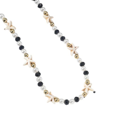 Tmboryuu Strand Urlaub Schmuck Zarte Meerperlen Halskette Bequemer Nackenschmuck Geeignet Für Ein Marine Inspiriertes Outfit von Tmboryuu