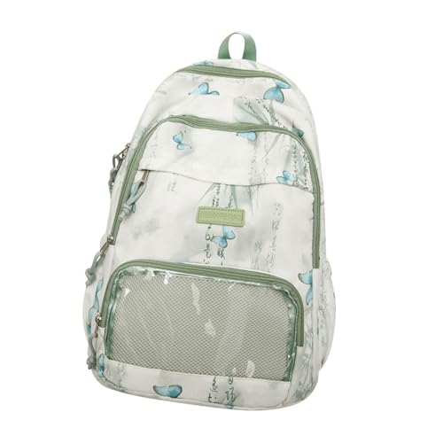 Tmboryuu Stylischer Anime Rucksack Große School Tasche Mit Mehreren Fächern Jugendliche Modetack Für Den Organisierten Aufbewahrungsbetrag Sweet Girl Rucksack von Tmboryuu