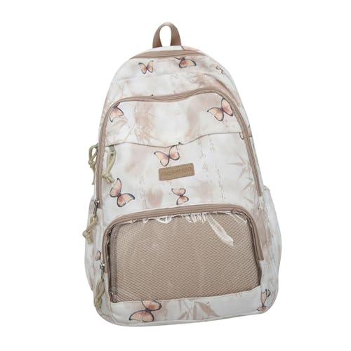Tmboryuu Stylischer Anime Rucksack Große School Tasche Mit Mehreren Fächern Jugendliche Modetack Für Den Organisierten Aufbewahrungsbetrag Sweet Girl Rucksack von Tmboryuu