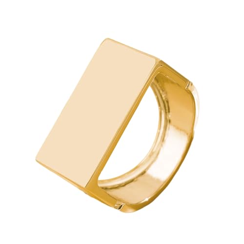 Tmboryuu Stylish Geometrisches Armband/Finger Ringe Handgefertigtes Statement Armreifen Mode Handgelenk Schmuck Für Moderne Frauen Und Männer von Tmboryuu