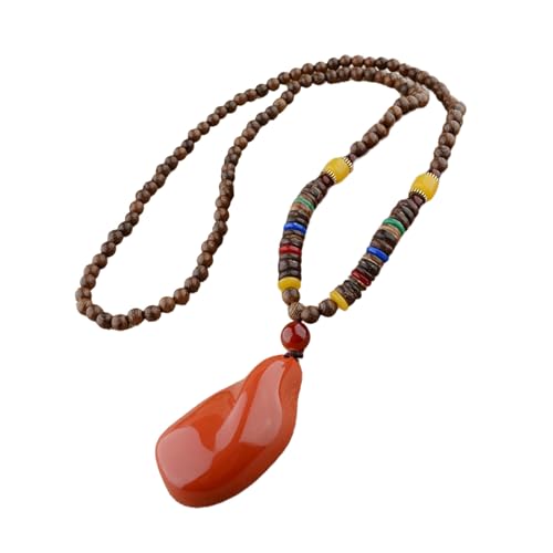 Tmboryuu Stylish Long Bodhi Anhänger Halskette Hals Verzierment Mit Natürlichen Holzperlen Für Den Täglichen Gebrauch Oder Besondere Anlässe Bodhi Halskette von Tmboryuu