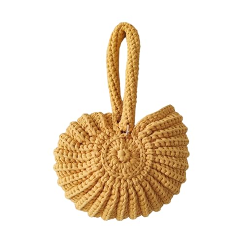 Tmboryuu Top Handtaschen Kleine Hoboes Taschen Handgewebtes Muschel Hoboes Bag Ladies Abendtasche Klauen Geldgift Geschenke Für Frauengeschenke Handgewebtes Muscheln von Tmboryuu
