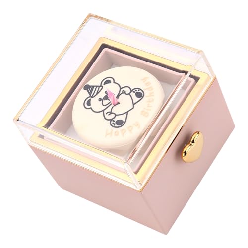 Tmboryuu Tragen Resistente Ringe Display Box Kerzenhalter Verlobungsringe Box Elegant Reversible Schmucktaste Für Freundin von Tmboryuu