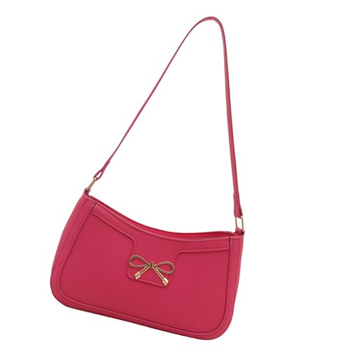 Tmboryuu Trendige PU Lederhandtasche Mit Bögen Designs Umhängetasche Zum Verbesserung Ihrer Outfits Für Daten Und Einkaufsböden Elegante Schleifen Geldbörse von Tmboryuu