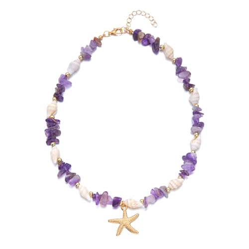 Tmboryuu Trendy Marine Halskette Verstellbare Allergieresistente Kette Brudel Stein Ideales Strandzubehör Für Verstellbare Allergieresistente Kette Von Frauen von Tmboryuu
