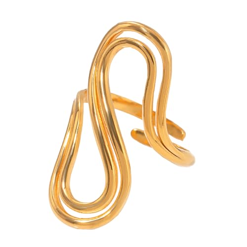 Tmboryuu Übertrieben Verstellbare Offene Ringe Modische Und Vielseitige Fingerringe Party Tragen Schmuck Stilvoller Geometrisches Accessoire Tmboryuu Übertrieben Verstellbare Offene Ringe Modische Und Vielseitige Fingerringe Party Tragen Schmuck Stilvoller Geometrisches Accessoire von Tmboryuu