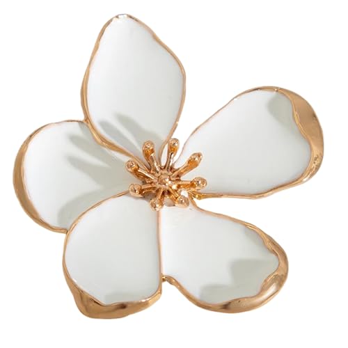 Tmboryuu Übertriebene Modes Statement Ringe 3D Blumen Und Perlen Hochzeitsfinger Ringe Handgefertigter Schmuck Für Partys von Tmboryuu