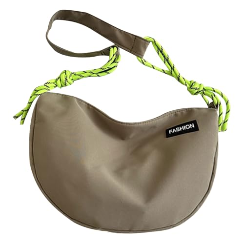 Tmboryuu Unisex Nylon Umhängetasche Mehrzweck Mondform Crossbody Geldbörse Mit Geflochten von Tmboryuu