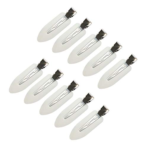10PC Women Men Hair Leaves Clips Seamless Makeup Leaf Clips Styling Clips Haarpange Curl Pins No Crease Haar Pin Curl Clips Make Up Clips (WH) von Tmianya
