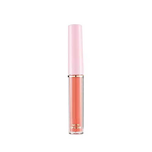 12-farbiger Lipgloss verblasst nicht leicht Hochpigmentierte Farbe und Glanz Non Stick Cup Lipgloss Mist Side Velvet Flüssiger Lippenstift Lipgloss Lip Glaze 2ml Lipgloss Transparent (D, A) von Tmianya