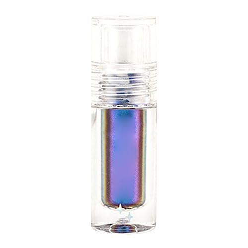 2,5 ml mehrfarbiger flüssiger Lidschatten, Glitzerpulver, Lidschatten, flüssige Lippenflüssigkeit, starke, mehrfarbige Veränderungen, dauerhafte Falten, schnell trocknendes Lippenstift (E, One Size) von Tmianya