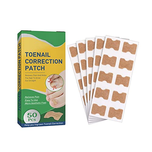 50 Pieces Of Elastic Patch Curved Toenail Support Stickers Manicure Nail Stickers Nail Correction Repairs Patch Repairs Toe Nails Athletes Foot Soak von Tmianya