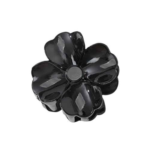 Blumen-Haarklammern – Retro Haarclips Haare - Damen-Haarspange mit Hellem Gesicht, Modisch, für Party, Clip Haarspange Klassisch Haarspangen mit Schleife, Haarklammer (Black, One Size) von Tmianya