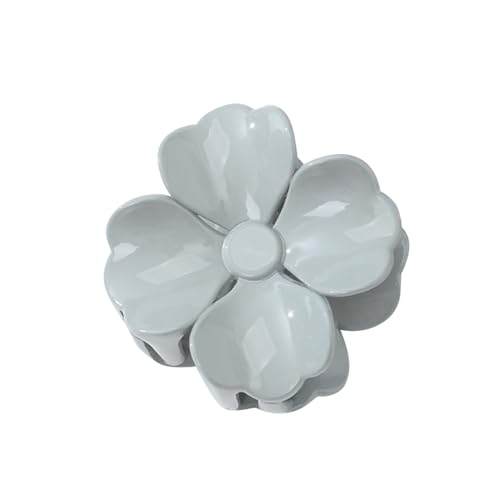 Blumen-Haarklammern – Retro Haarclips Haare - Damen-Haarspange mit Hellem Gesicht, Modisch, für Party, Clip Haarspange Klassisch Haarspangen mit Schleife, Haarklammer (Grey, One Size) von Tmianya