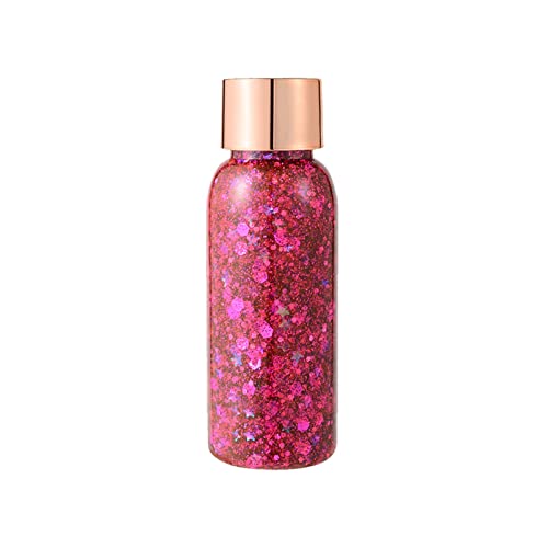 Body Glitter Gel Face Glitters Body Gel Pailletten Flüssiger Lidschatten Chunky Glitter Für Gesicht Haare Nägel Kosmetikpuder Festival Glitter Make-up Lidschatten Paletten Ständer (A, One Size) von Tmianya