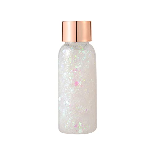 Body Glitter Gel Face Glitters Body Gel Pailletten Flüssiger Lidschatten Chunky Glitter Für Gesicht Haare Nägel Kosmetikpuder Festival Glitter Make-up Lidschatten Paletten Ständer (E, One Size) von Tmianya