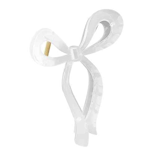 Bogen-Haarspange für Frauen, Haarspange Für Styling - Farbe, transparent, Bad-HaarnaSdel-Clip, Erwachsene Haarnadel, Haarnadel-Clip Barrette Satin Bowknot Haarspange (Clear, One Size) von Tmianya