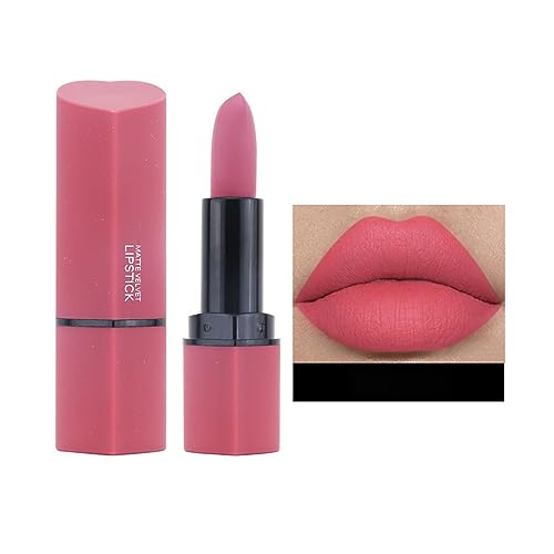 Diamond Shiny Lipstick Gothic Shiny Liquid Lip Color Shiny High Pigment Lasting Lipstick Shiny Lip Glaze Lippenstift Rotwein (A, One Size) von Tmianya