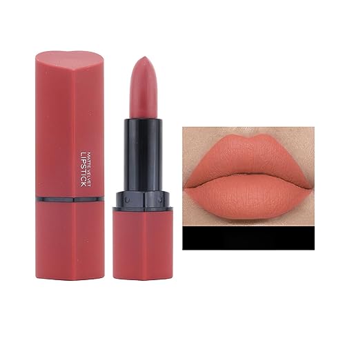 Diamond Shiny Lipstick Gothic Shiny Liquid Lip Color Shiny High Pigment Lasting Lipstick Shiny Lip Glaze Lippenstift Rotwein (L, One Size) von Tmianya