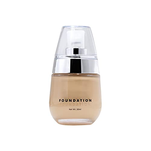 Foundation Natural Concealer Base Makeup 30ml Abdeckstift Männer Blendable Foundation Flüssiges Foundation-Make-up mit mittlerer Deckkraft mit leichter flüssiger (F, One Size) von Tmianya