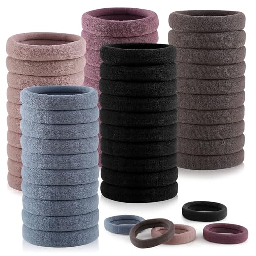 Haargummi, Weiches Haar, Pferdeschwanzband Baby Haarbänder Mädchen Handtuchschlaufen-Stirnband (Coffee, One Size) von Tmianya