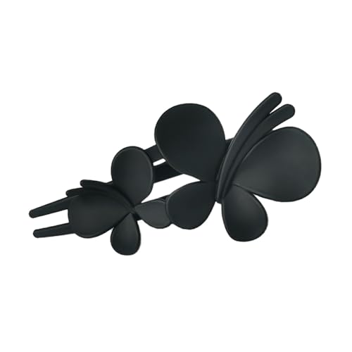 Haarspange Haarnadel, Dutt Artefakt-Rückkopf-Enten-Clip Premium-Schmetterlings-Haarspange für Frauen Für Haarspangen Frisuren Zubehör mit Duttkissen Donut Hair Bun Maker Set (Black, One Size) von Tmianya