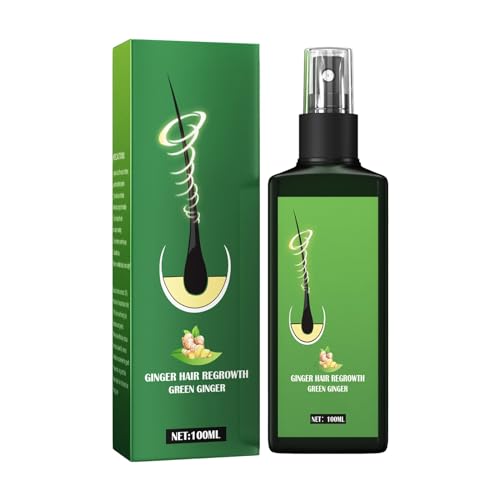 Hair Vitalizer Spray 100 ml stärkt, nährt spendet Feuchtigkeit für gesünderes, dickeres schöneres Haar Soli Öl (Green, One Size) von Tmianya