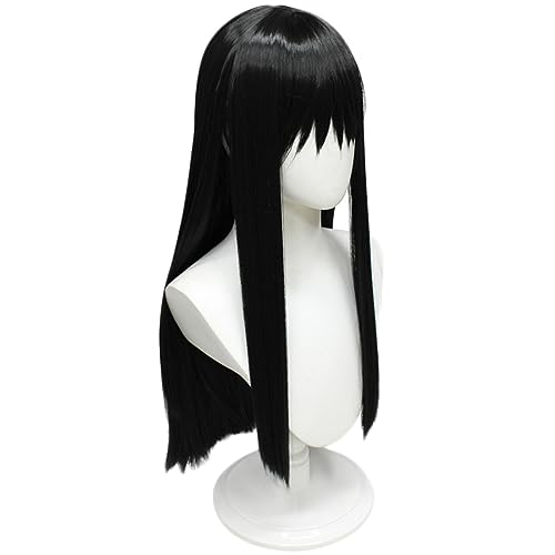 Hochtemperatur-Seidencharakter-Perücke, Lisi-Cosplay-Perücke, Anime-Charakter-Anzieh Haare Färben Zubehör Strähnen (Black, One Size) von Tmianya