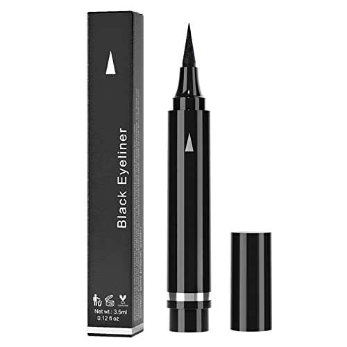 Langlebiger, wasserdichter, glatter, flüssiger Eyeliner, flüssiger Eyeliner, Neonfarbe, Eyeliner, Augen-Make-up, 3,5 ml Eyeliner Schablone Silikon (A, One Size) von Tmianya