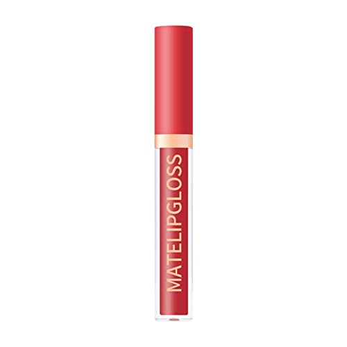 Mattes Liquid Lipstick Lip Plumper Makeup Pigmentierter langanhaltender Lipgloss Velvet Waterproofs Lip Makeup Geschenk für Mädchen und Frauen Kosmetikprobenset (E, A) von Tmianya