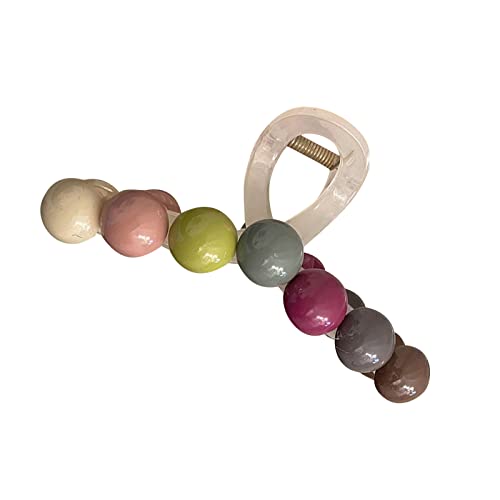 Regenbogen-Herz-Haarspange, niedliches und stilvolles Haar-Accessoire für Frauen, 1 Stück Haarspange Ball (C, One Size) von Tmianya